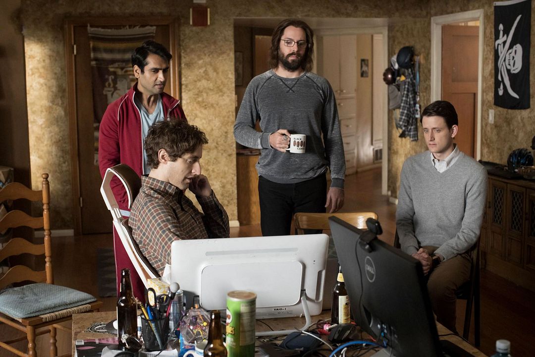 Fotos T.J. Miller, Kumail Nanjiani, Zach Woods, Thomas Middleditch